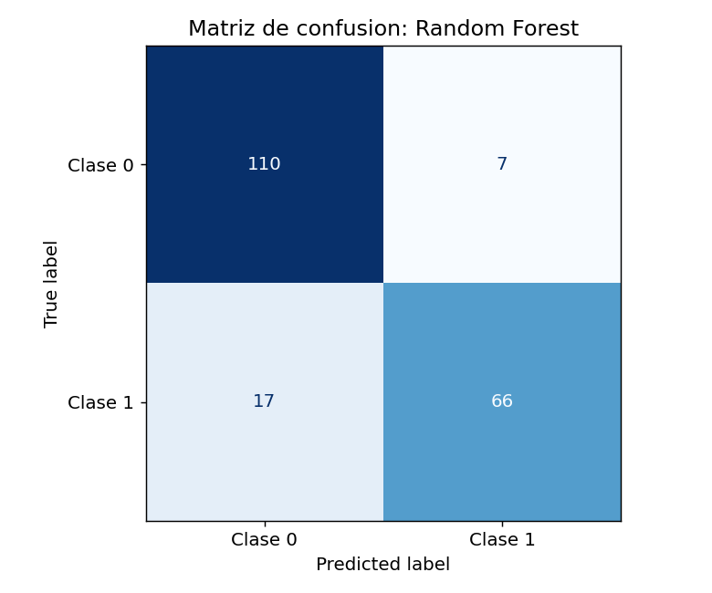 Matriz de confusion: Random Forest